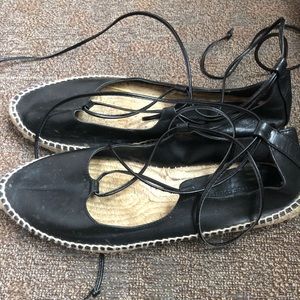 Zara lace up sandals